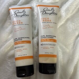Carol's Daughter‎ Coco Creme Curl Quenching Shampoo & Conditioner 8.5 fl oz New
